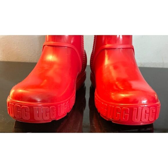 NWOB UGG Drizlita Rain Snow Boots KIDS BIG GIRLS SIZE 4 SAMBA RED UGG 1130361K - Picture 7 of 13